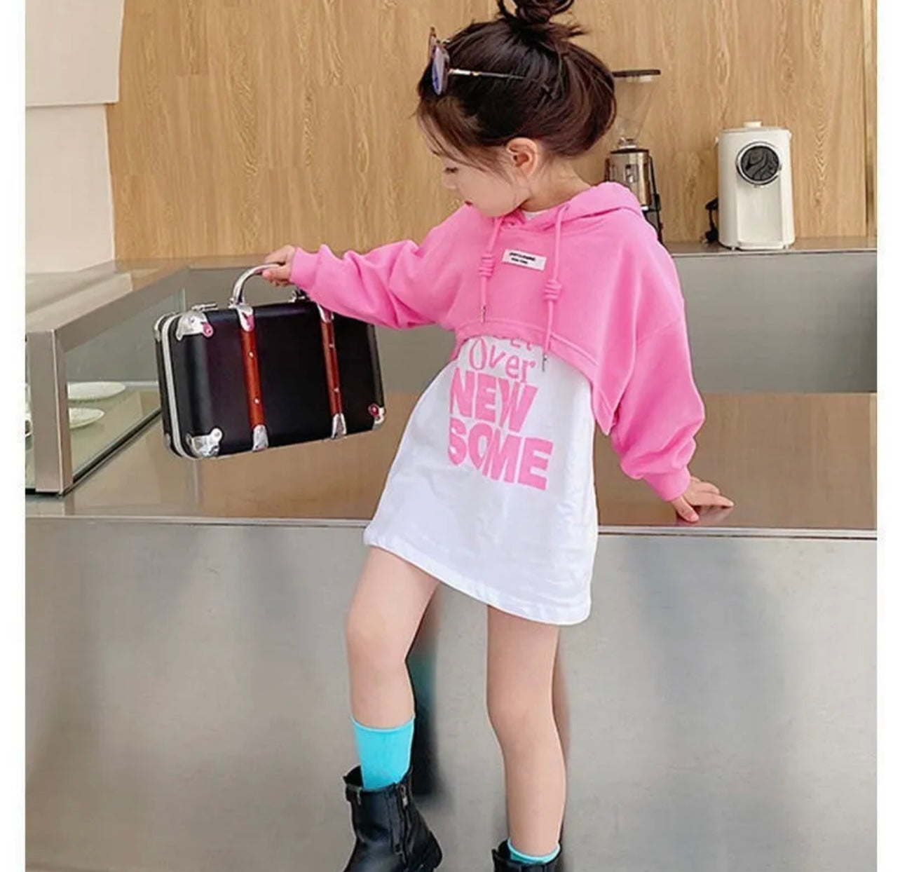 Dress with Hoodie- Vacation wear