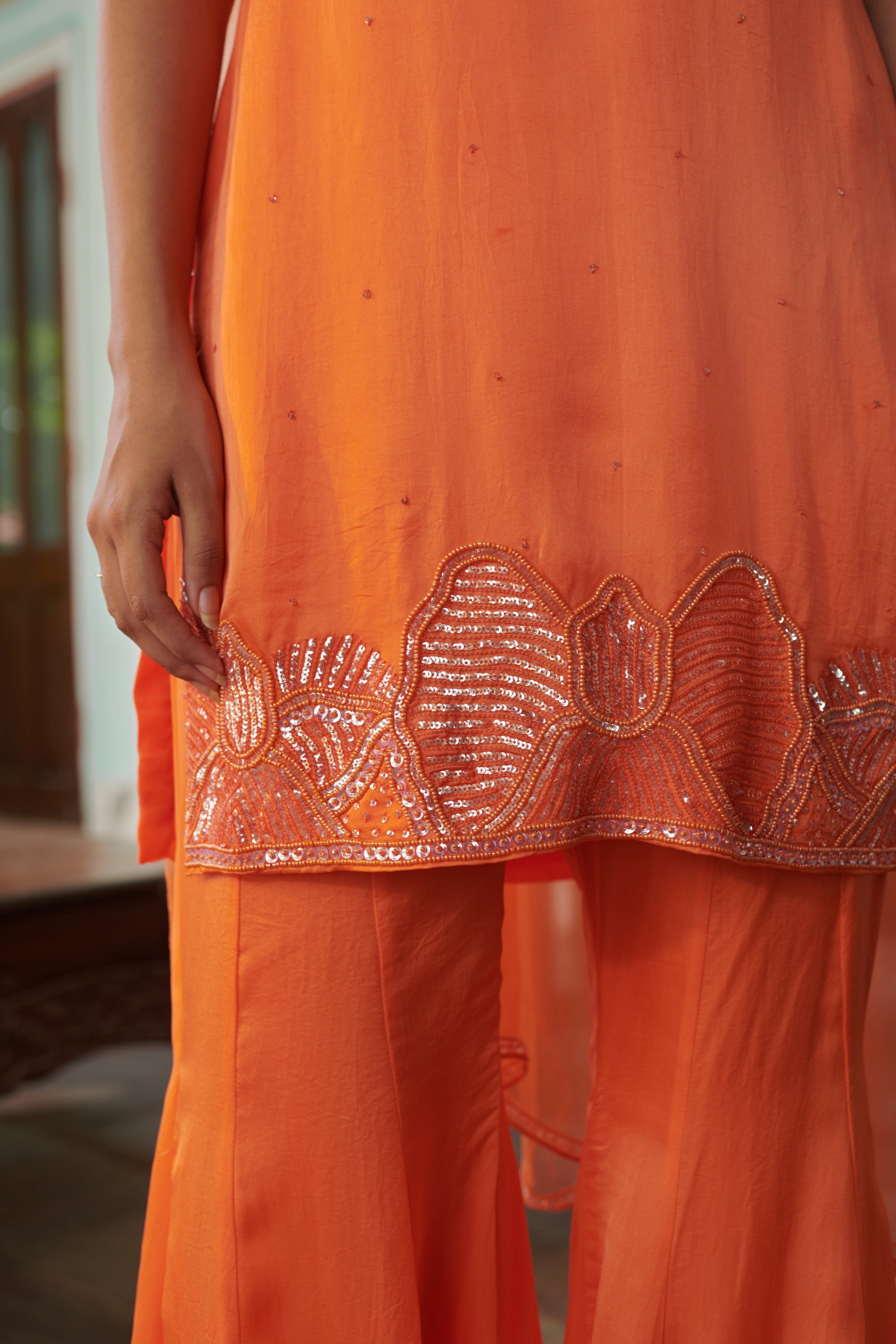 Arunima (अरुणिमा) - Embroidered Kurta & Palazzo Set