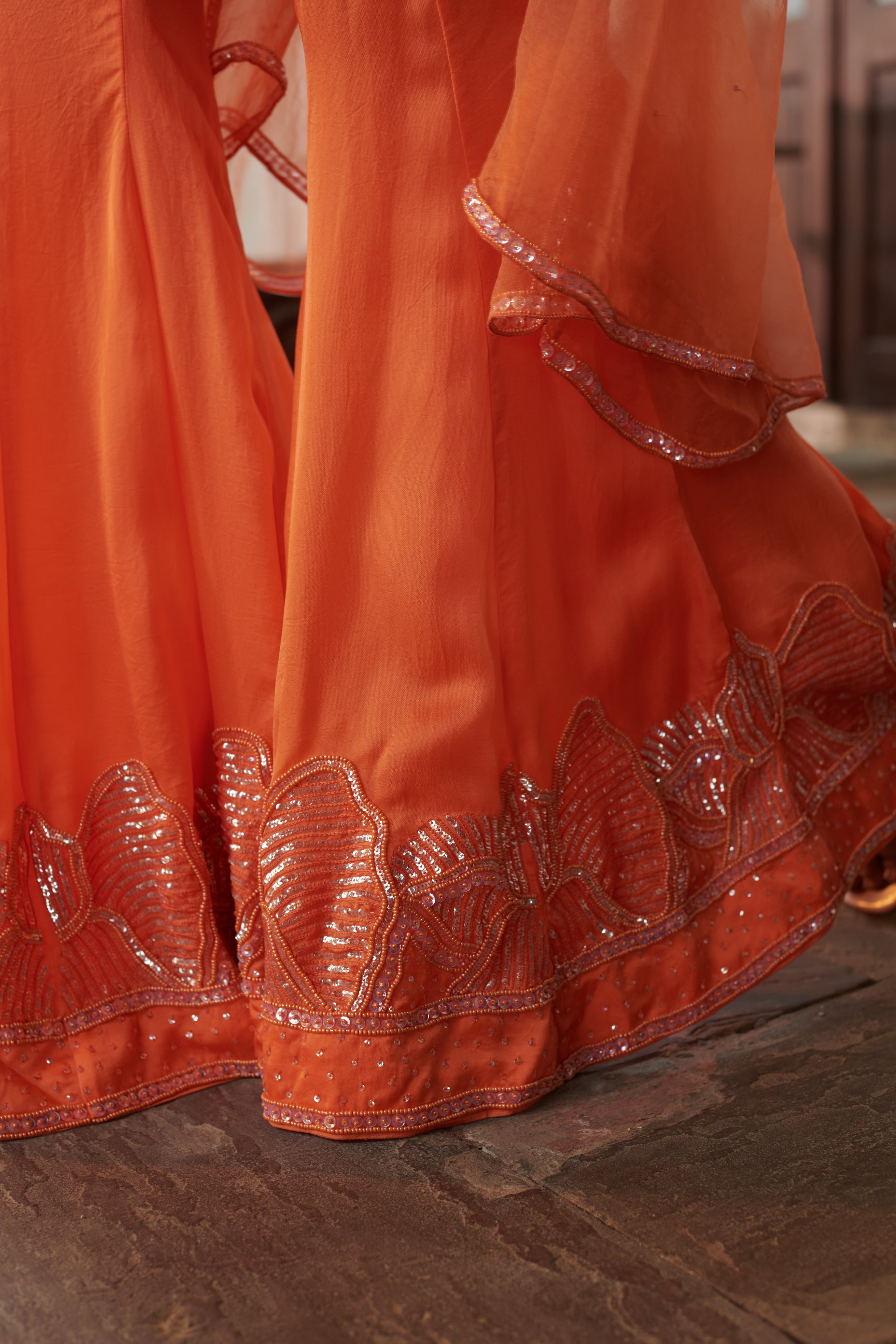 Arunima (अरुणिमा) - Embroidered Kurta & Palazzo Set