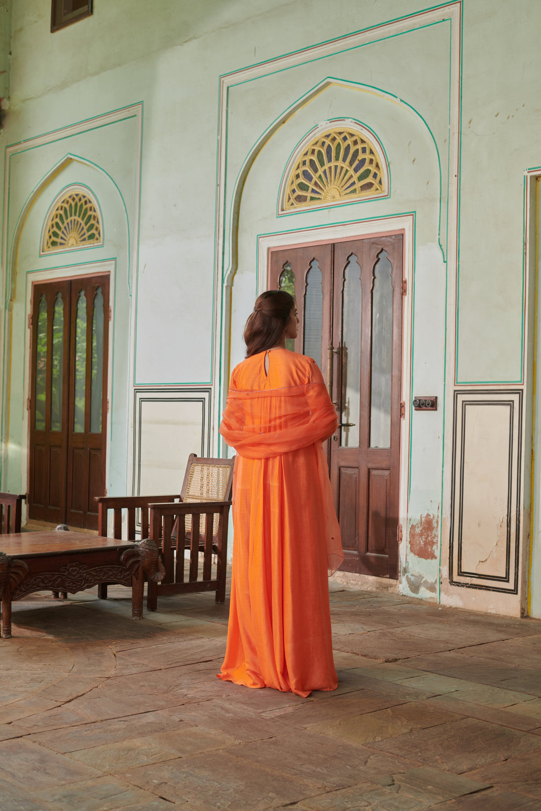 Ābhā (आभा) - Embroidered Anarkali Set