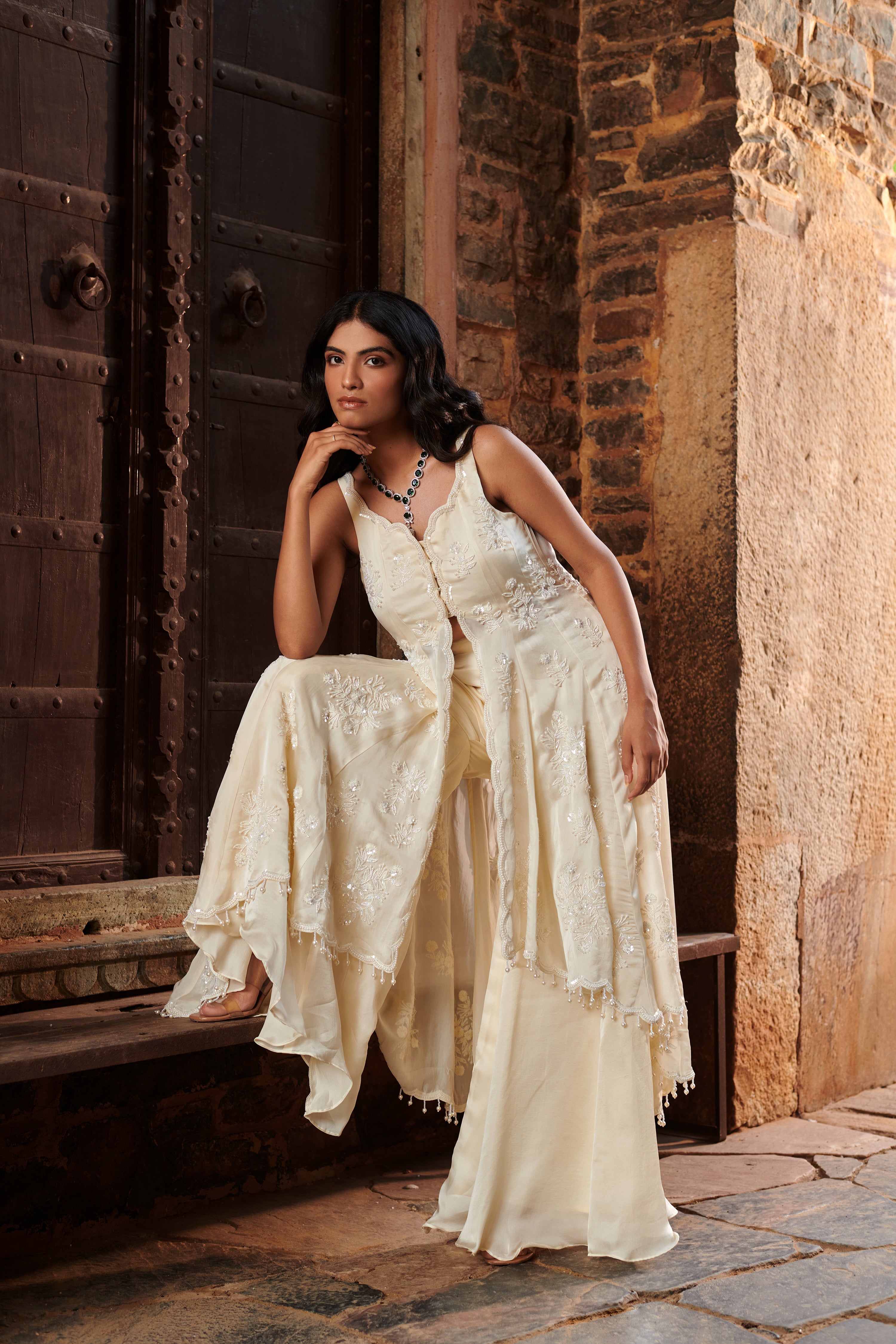 Tarunī (तारुणी) - Kurta Palazzo Set