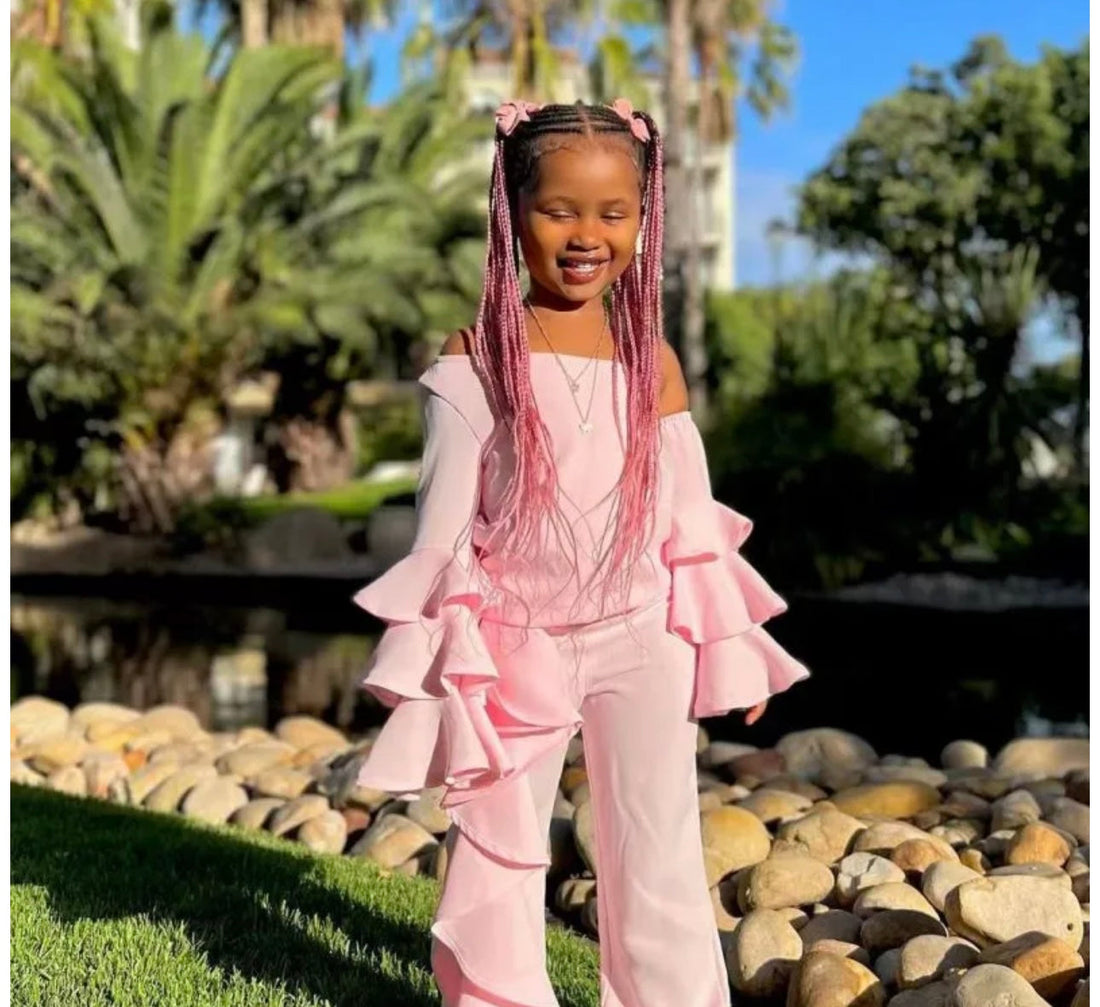 Off Shoulder Frill Cord- Vacation Wear