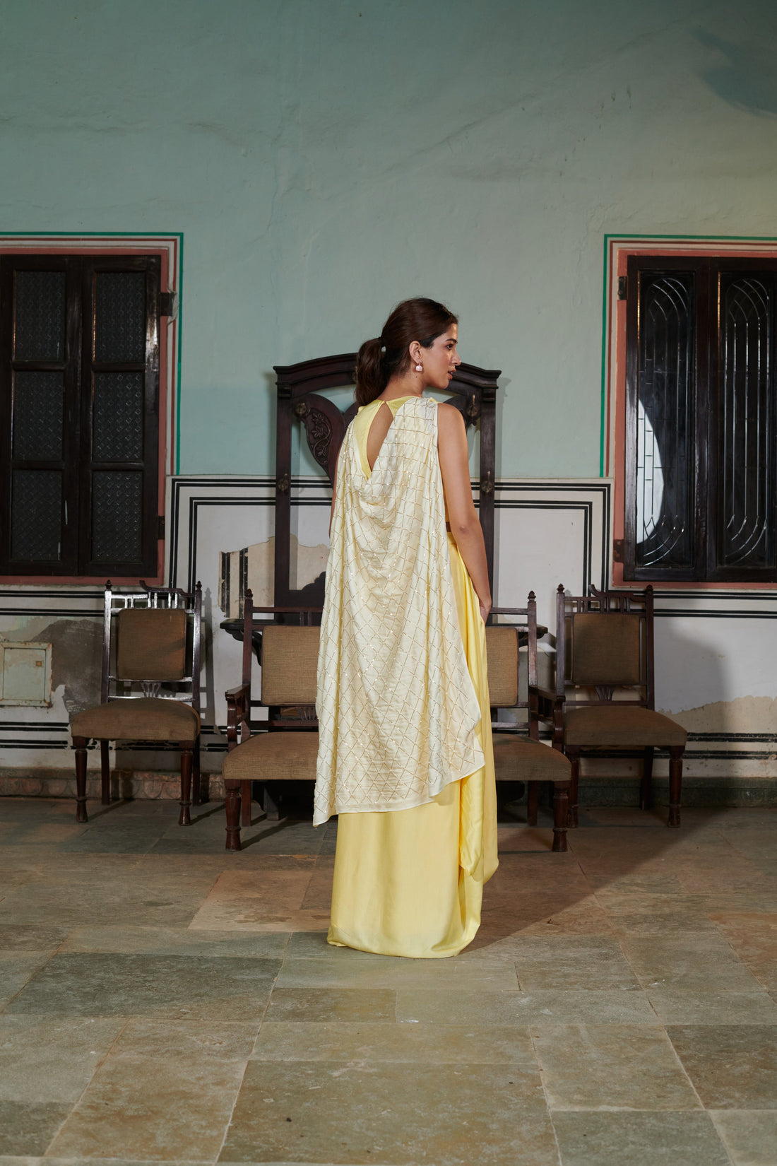 Trividha (त्रिविधा) - Drape Skirt Set